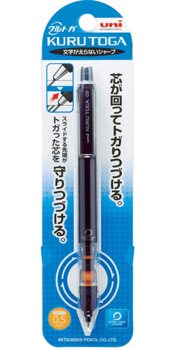 Uni Mechanical Pencil Kurutoga Pipe Slide Modelo 0.5mm,...