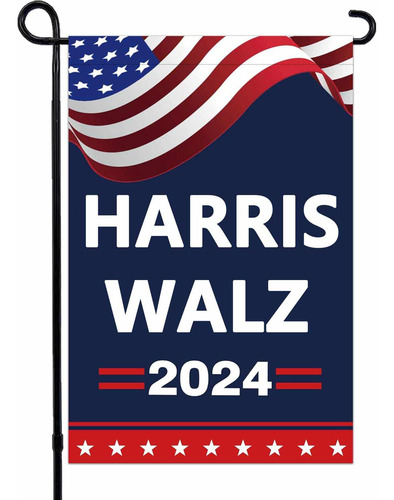 Bandera De Jardín Lymhy Harris Walz 2024 Kamala Harris Tim W