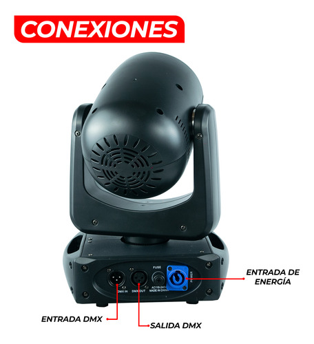 Cabeza Móvil Laser Nexus 2 2w Full Color Aro Led Rgb Dmx Dj