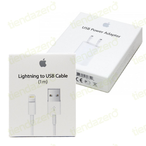 Cargador+cable Lightning Apple Originales -tiendazero-