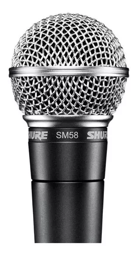 Micrófono Shure Sm58 Dinámico Vocal Cardioide Unidireccional Color  Negro/Plata