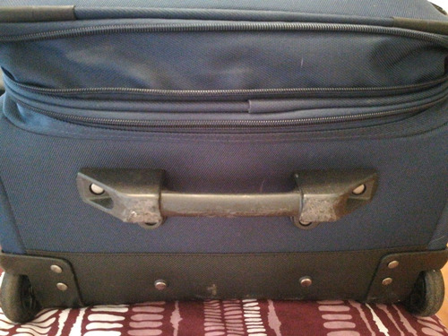 Valija Samsonite Expandible 2 Ruedas Tela Azul En Belgrano R