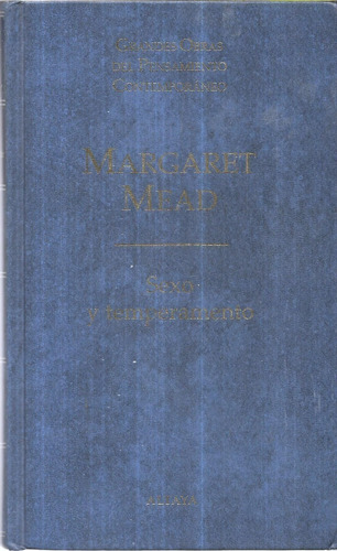 Libro De Psicología : Sexo & Temperamento - Margaret Mead