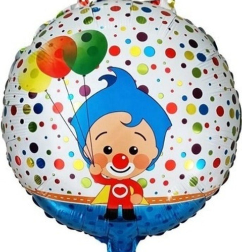 Globo Plim Plim  45 Cm Metalizado X 2