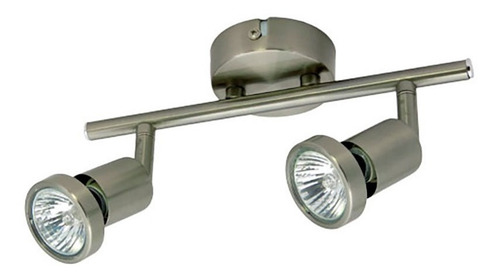 Foco Spot Sobrepuesto Gu10 M/bisel Doble - Niquel