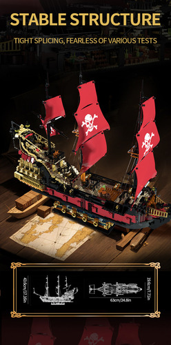 Ce Set De Bloques De Construcción En Maqueta De Barco