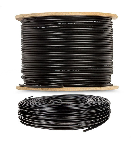 Cabo Manga 4x26 Awg - Sem Blindagem Preto - 30 M