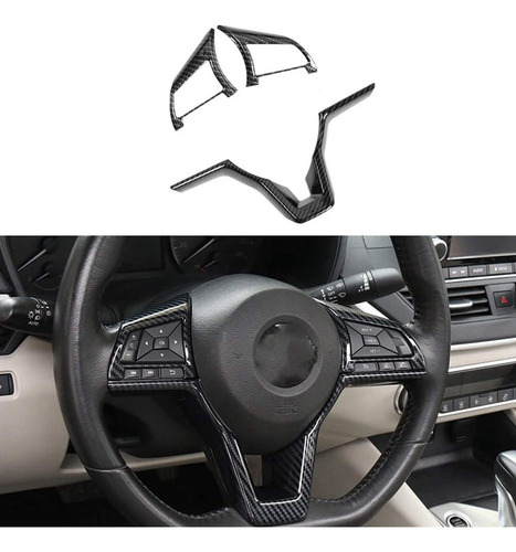 2 Fundas De Fibra De Carbono Para Decoración De Volante, Mol