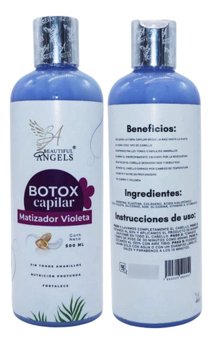 Revitalizador Capilar Matizador Violeta 500ml Repara Y Nutre