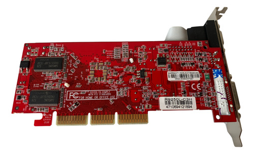 Placa Vídeo Vga Dvi Agp Ati Radeon R9250l 128mb Antiga (Usado)