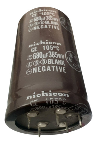 Capacitor Usado Nichicon Ce 105 C 680uf 385 Vdc (Usado)