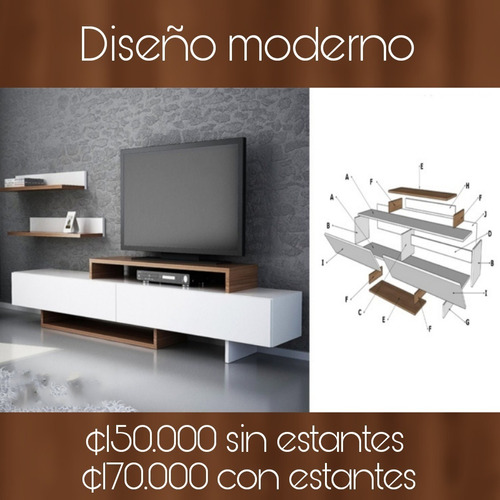 Mueble Para Tv, Diseño Moderno 