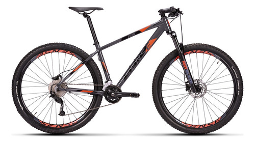 Bicicleta Sense Fun Evo Freio Hidraulico Shimano 18v 2x9 Cor Grafite/vermelho