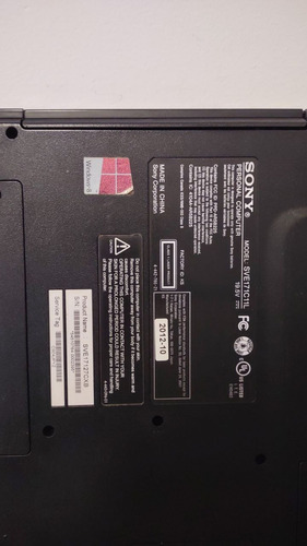 Legítimo Sony Vaio Tela 17 Com Defeito Máquina Raiz Com Gpu (Usado)