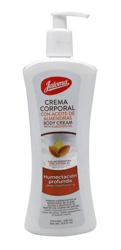 Crema Corporal Con Aceite De Almendras Jaloma 400 Ml 119131
