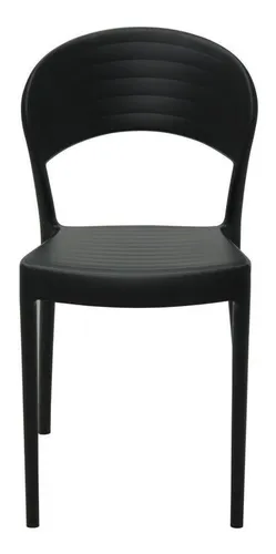 Silla de comedor Tramontina Brasil Tramontina Sissi con respaldo cerrado Eco color negro