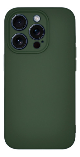 Protector iPhone 15 Pro Engomado Color Verde