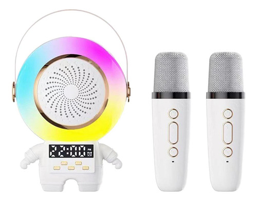 . Máquina De Karaokê Com Microfones E Luzes 2 Microfones