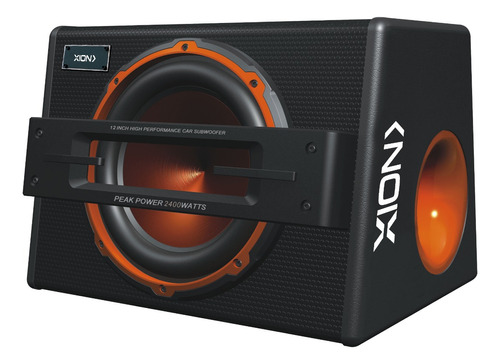 Caja De Sonido Amplificada Woofer 12 Para Auto Xion Color Negro