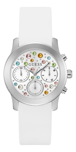 Reloj Guess Sugar Dama Color De La Correa Blanco