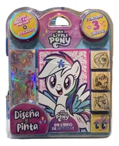 Comprar Librito Con Sellos Y Tintero + Stickers My Little Pony Diseña Y Pinta Super Libro Para Pintar 