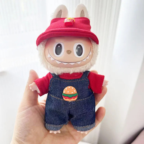 De Conjunto De Macacões De Hambúrguer Para Boneca Labubu -
