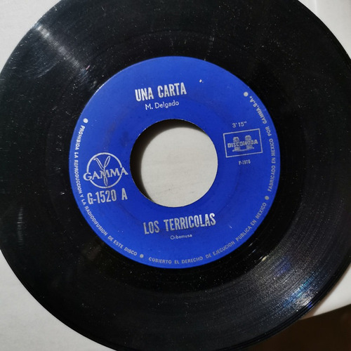 Disco 45 Rpm: Los Terricolas- Como 2 Huerfanitos