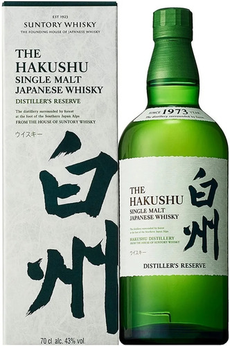 Imagen 1 de 7 de Whisky Japones The Hakushu Distillers Reserve 700ml Estuche