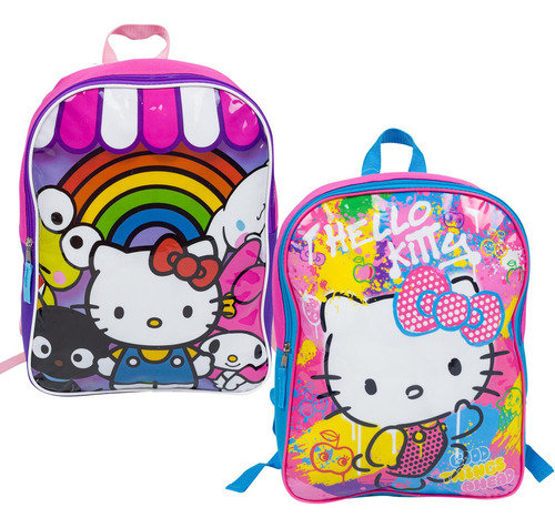 Mochila Escolar  Hello Kitty Calidad Premium De 15 Pulgadas                                                                            