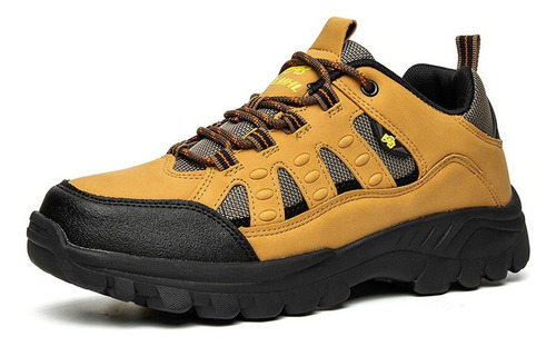 Hombre Casual Sneakers Outdoor Trekking Zapatos Negro