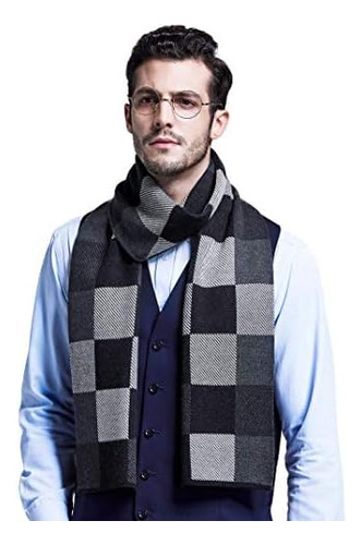 Cachecol De Malha Com Mistura De Lã Merino Riona Masculino