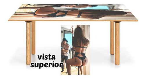 Vinilo Para Mesa Mujer Sexy Modelo Fotografia Bikini M21