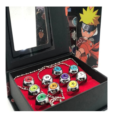 Anillo Naruto Uzumaki  Shippuden Set Akatsuki 10 Anillos