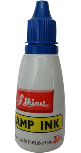 Tinta Sellos Shiny 28ml Por Goteo Base Agua Papel Caja C/10p