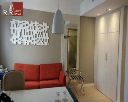 Imagem 3 de 11 de Rrcod2345 - Apartamento Flat Confort Alphaville 35 Mts 1 Dorm 1 Vaga Todo Equipado E Mobiliado - Oportunidade - Ótima Localização - Rr2345 - 68978868
