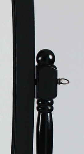 Imagen 5 de 7 de Espejo De Piso Ovalado Color Negro + ¡envio Gratis!