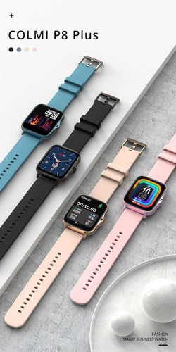 Imagen 9 de 10 de Smartwatch Colmi P8 Plus 1.69 Blue, Malla Blue De Silicona