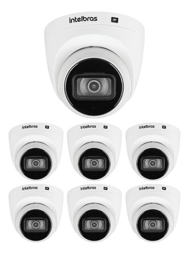 Kit 7 Câmera Ip 4 Mp 30m Intelig Art Vip 3430 D Ia Intelbras