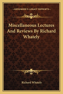 Libro Miscellaneous Lectures And Reviews By Richard Whate...