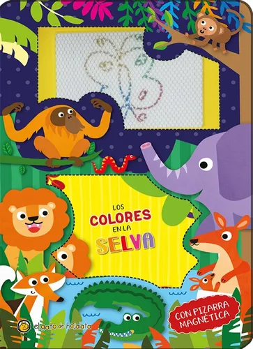 Los Colores En La Selva Pizarra Magnetica Gato De Hojalata