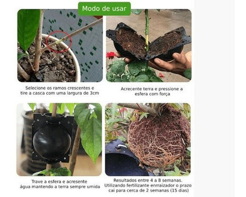 Imagem 5 de 5 de Esfera Multiplantas Alporquia Reutilizável 10unid