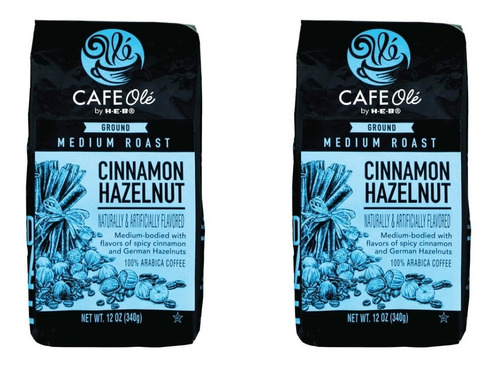 Cafe Ole Cinnamon Hazelnut Medium Roast Ground Coffee 2 Pack