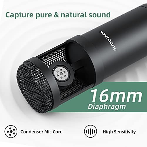 Micrófono Usb Para Podcast Sudotack, 192khz/24bit