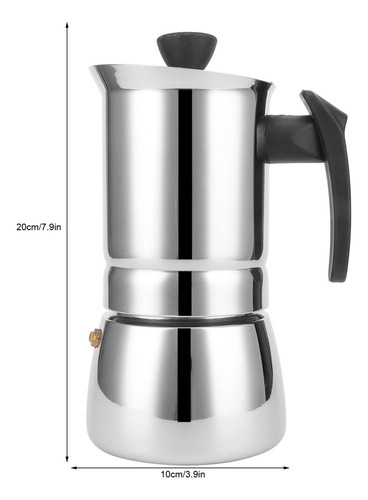 Cafetera Portátil Moka Pot De Acero Inoxidable