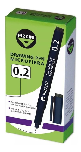 Estilografo Pizzini 0.2 Graduado Drawing Pen Microfibra