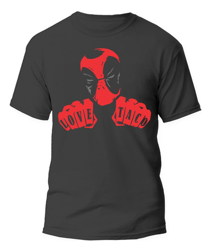 Remera Superheroes Marvel Deadpool Love Taco