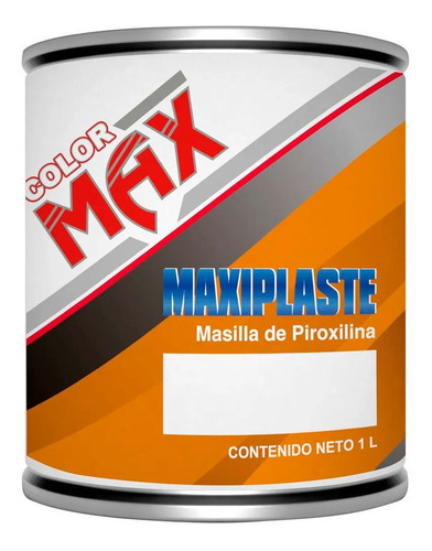 Resanador Automotriz Masilla Plaste Gris 1l Color Max