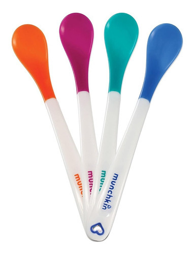 Colheres de segurança para bebês Munchkin White Tip, 4 unidades