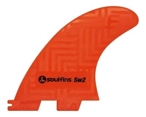 Quilha Sw2 Grande - Soul Fins Laranja - Encaixe Fcs2