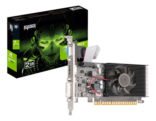 Placa De Vídeo Nvidia Ge Force Gt610 2gb Ddr3 Hdmi Vga Dvi
